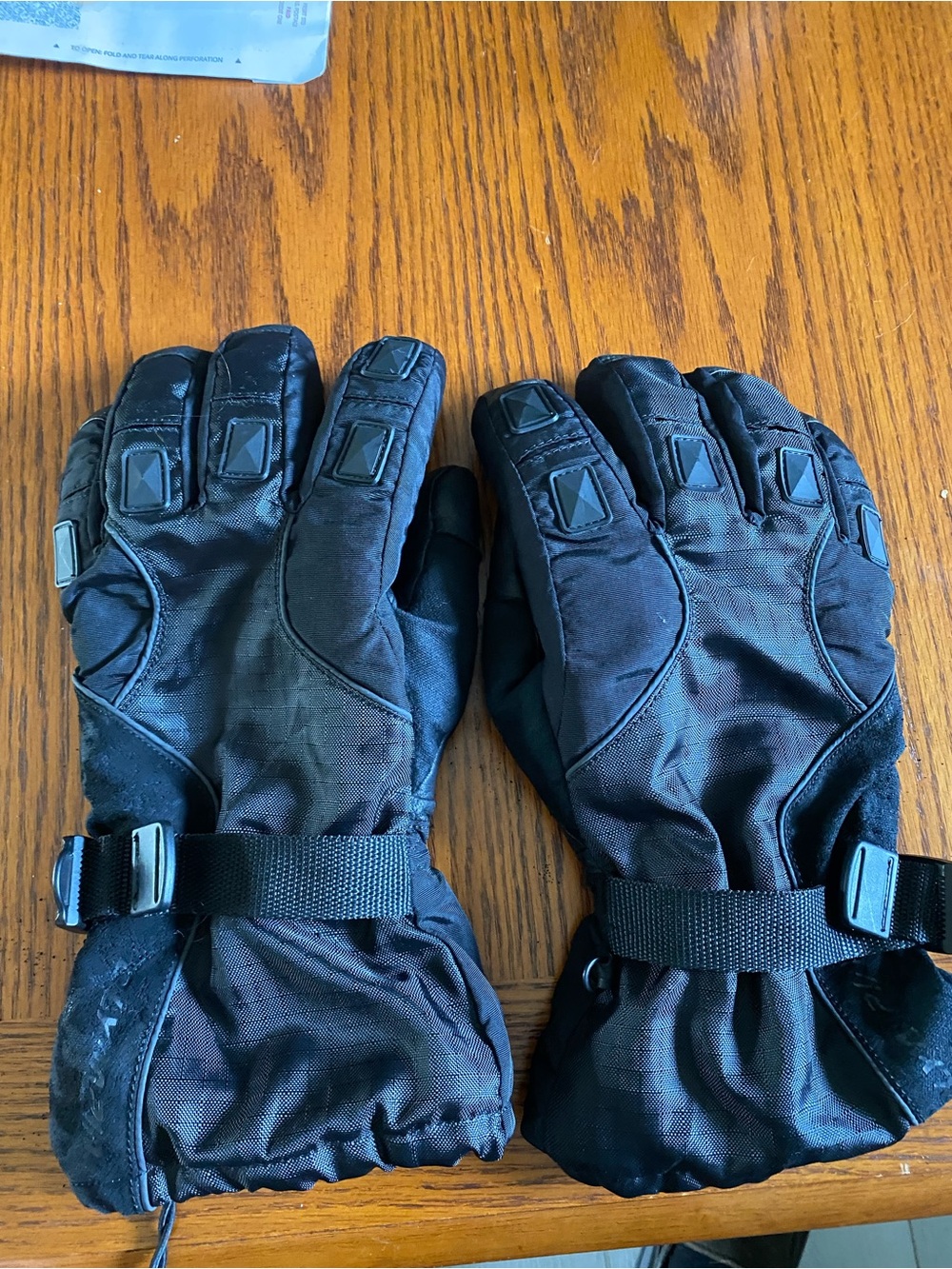 Olympia cold weather motorcycle Gloves with Adjustable Wrist Straps
